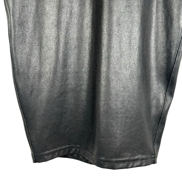 SPANX® Faux Leather Black Tummy Control Pencil Skirt Size Small - Picture 4 of 5